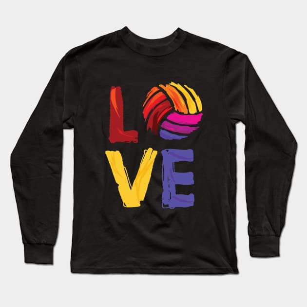 Volleyball - I Love Volleyball Long Sleeve T-Shirt by Kudostees
